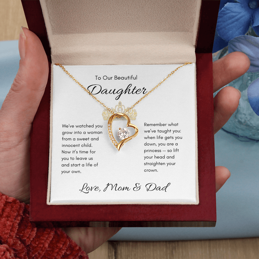 Our Daughter | Forever Love | From Mom & Dad | Bride to Be | Debutante | Princess | Off On Her Own