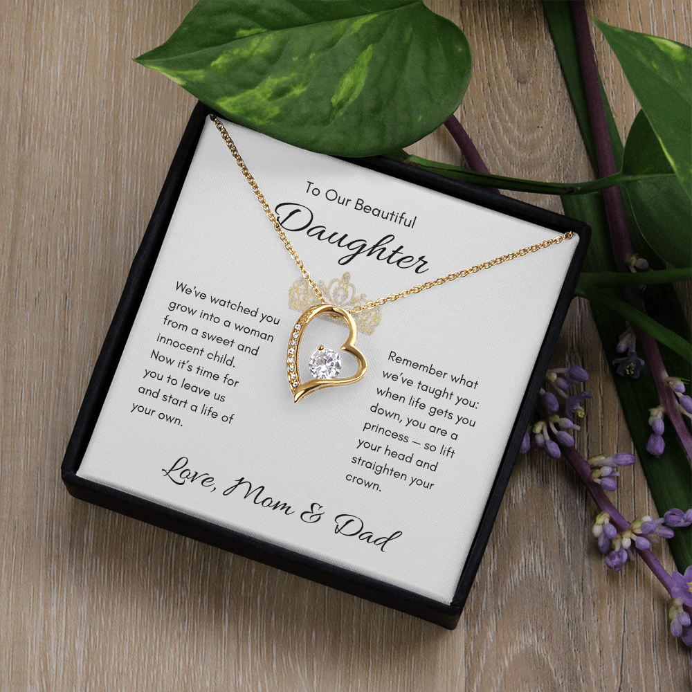 Our Daughter | Forever Love | From Mom & Dad | Bride to Be | Debutante | Princess | Off On Her Own