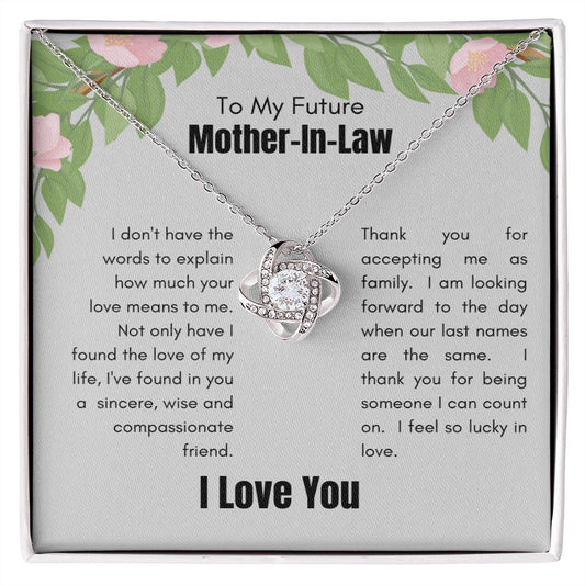 To My Future Mother-In-Law | Love Knot Necklace